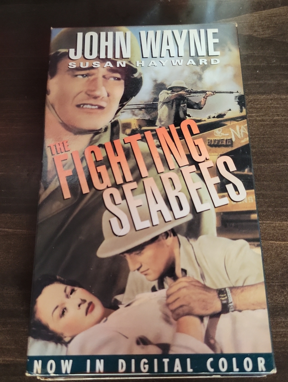 John Wayne- The Fighting Seabees VHS (Blue/Beige)